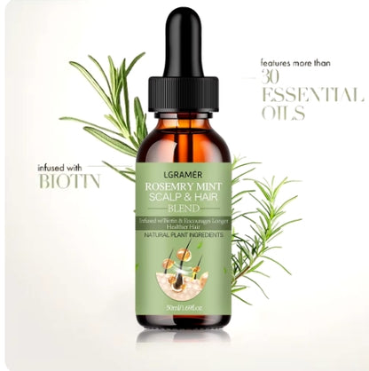 Hair Growth Essential Oil Rosemary Mint Hair Strengthening Oil